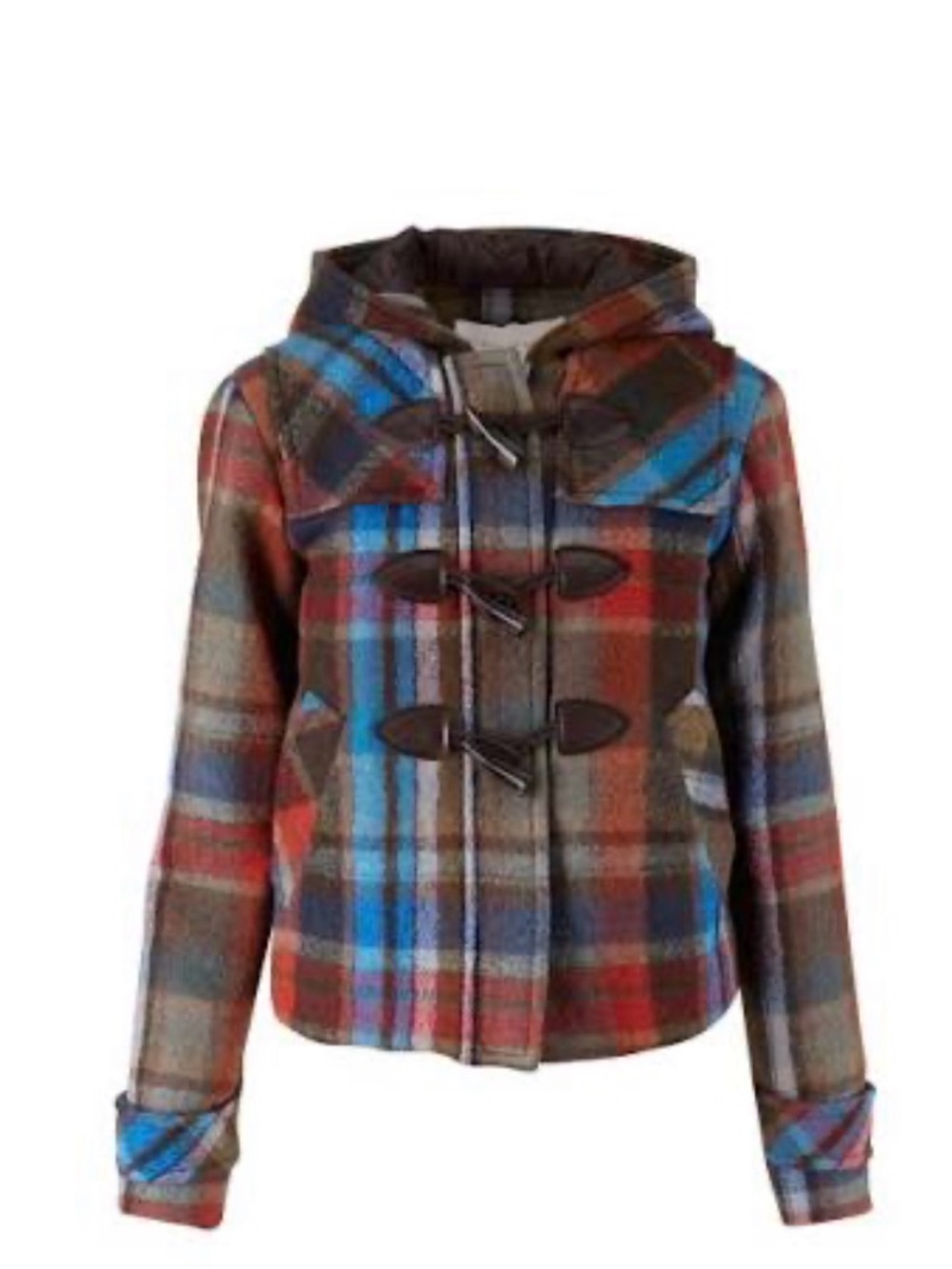 Veronica Beard Ianna Multicolor Duffle Coat